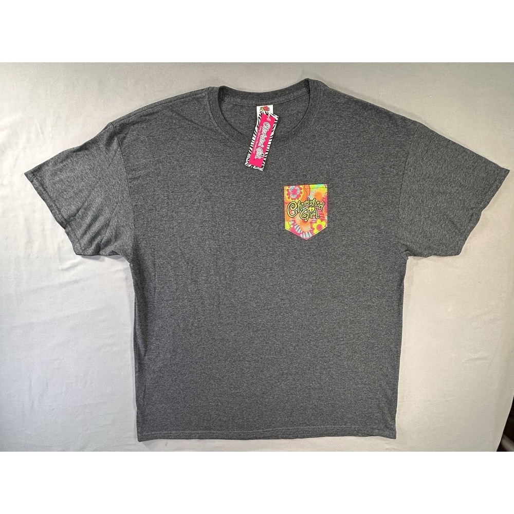 Cherished Girl Oversized T-shirt Faux Front Pocket Women's XL Faith Christian